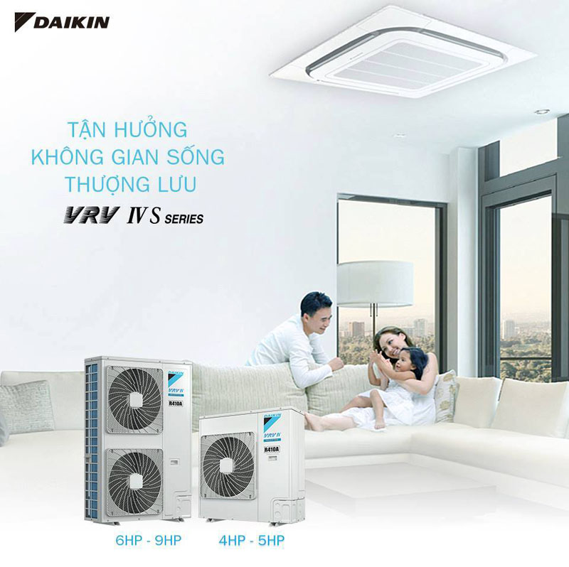 Hệ thống máy lạnh trung tâm VRV 4S của Daikin